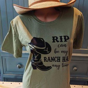 Women's Yellowstone Rip Wheeler T-shirt Tee Top Large